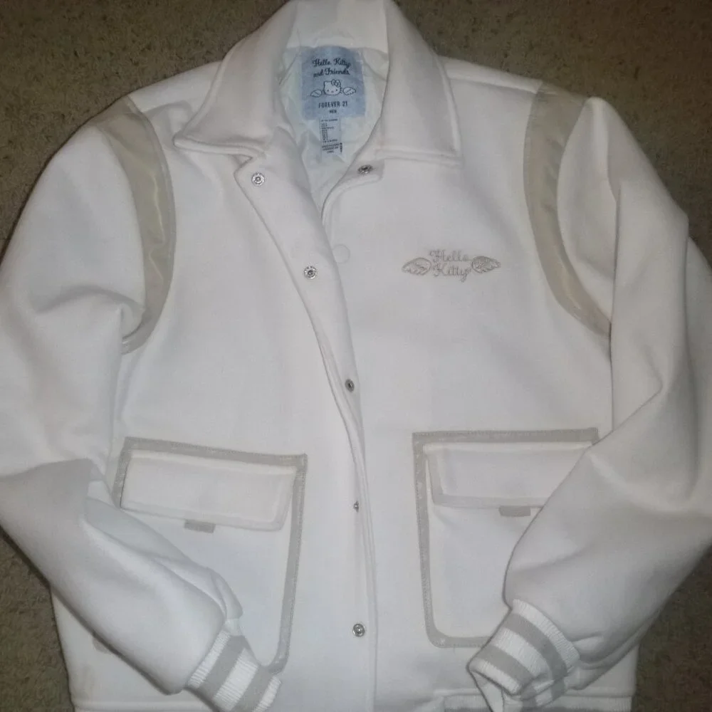 Hello Kitty varsity bomber jacket size L NWT - Picture 2 of 13